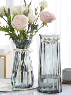 水 高花瓶插花长枝花瓶银柳玻璃高款 郁金香花瓶宽口卧室韩式 新品