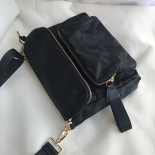 时尚 休闲翻盖防水尼龙牛津布单肩斜挎包 女包2025新款 高质感韩版