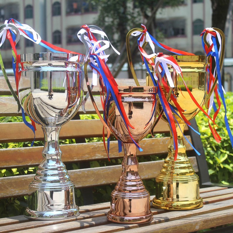 欧冠奖杯金属大耳朵足球大气金银铜篮球足球奖杯纪念比赛运动会