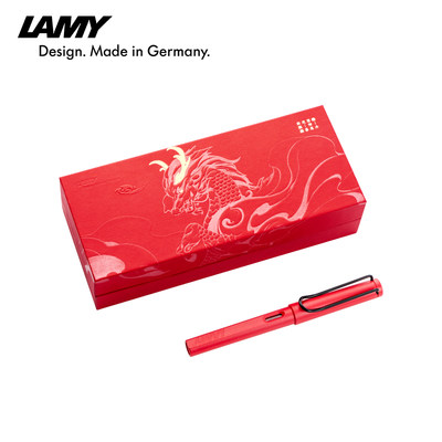 新款【中国风礼物】LAMY/凌美钢笔 中国风汉字尖狩猎者墨水笔国潮