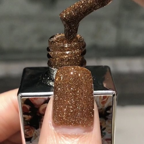 爆闪反光蹦迪碎钻甲油胶2023夏季