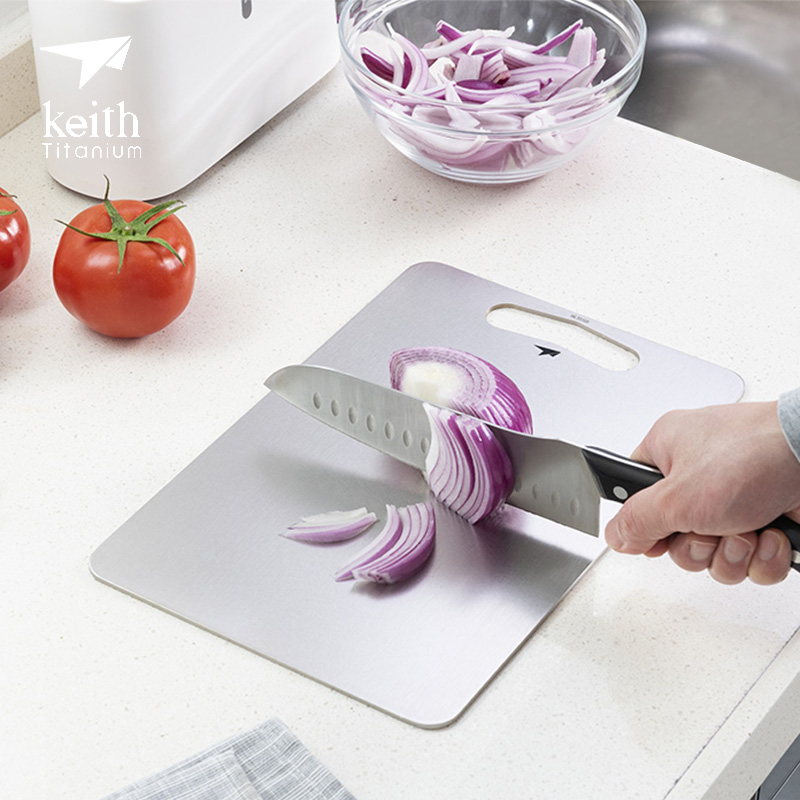 keith铠斯纯钛砧板家用防霉抗菌菜板砧板擀面板切水果切菜板案板