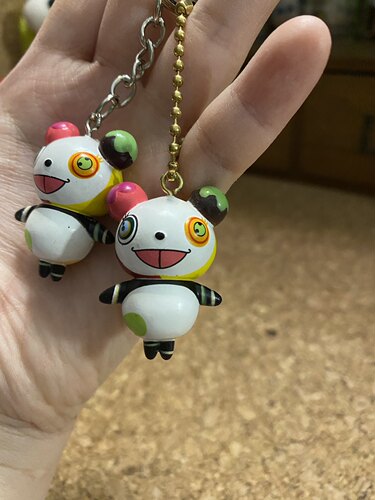 家小福利日本小熊猫实心钥匙扣