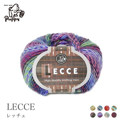 日本进口芭贝Puppy Lecce 莱契段染羊毛马海毛线手编秋冬线