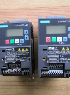 西门子V20变频器单相220输入250w370w 750W  1.5KW 2.2KW二手包好