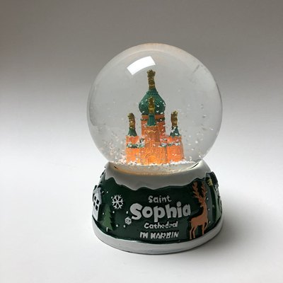 哈尔滨索菲亚建筑水晶球带灯老建筑礼物圣诞节情人