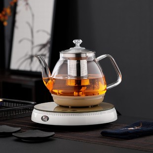 多功能底部自动上水电热烧水壶玻璃蒸茶煮茶壶快速烧水中式 茶具
