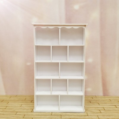 木子娃舍:OB11/12分8分BJD娃娃屋家具5层书柜书架微缩书房储物架