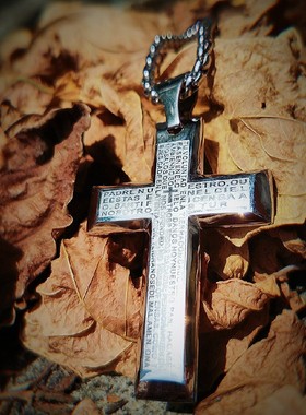 十字架男士钛钢挂件欧美毛衣链