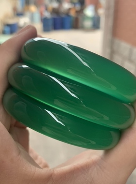 纯天然帝王绿手镯