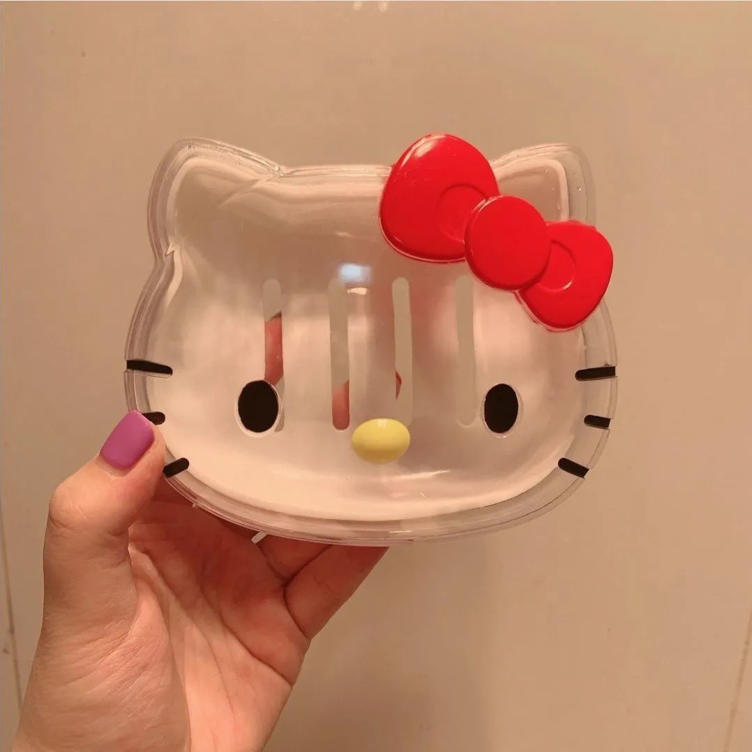 hello kitty 凯蒂猫 韩国卡通可爱沥水香皂盒卫生间浴室肥皂盒盘