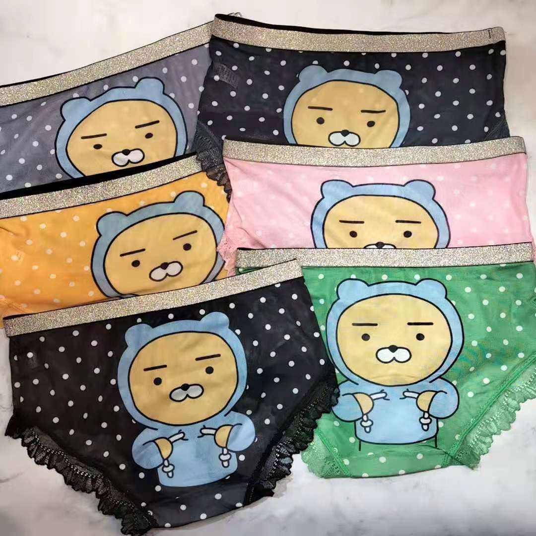 网红卡通高弹轻薄速干女士内裤