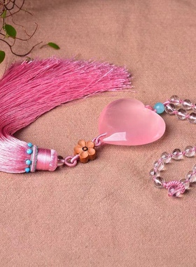 车挂白水晶旺人缘生意珠链