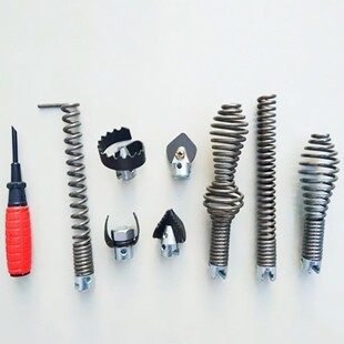 大力75型100型150型200型疏通机弹簧钻头直径16mm22mm30mm配件