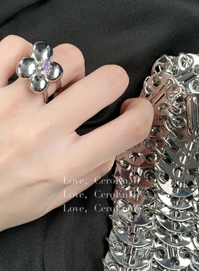 ceroenmi紫藤花蕊紫钻女吊坠小众