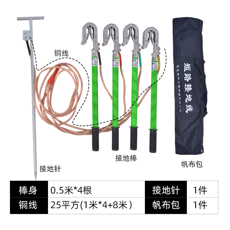 新品新品0.4K地低压接接地舌电力携带型短路接接SV线N户外双线母