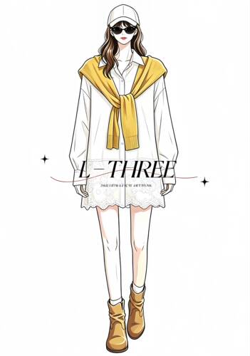 【秋新发布会】L-THREE『首尔欧尼』很韩！自留衬衫裙+短裤 L3559