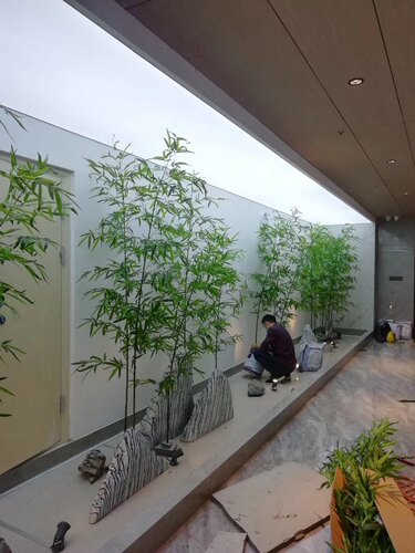 仿真竹子塑料杆加密室内摆放绿植