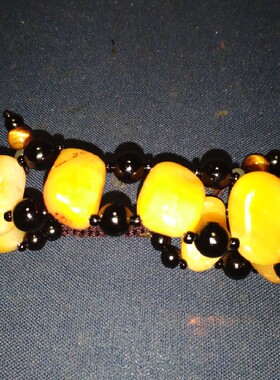 已鉴定寿山田黄手串精品捡漏