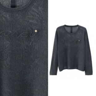 T恤女上衣宽松韩版 字母长袖 圆领休闲百搭体恤时尚 甜甜专享