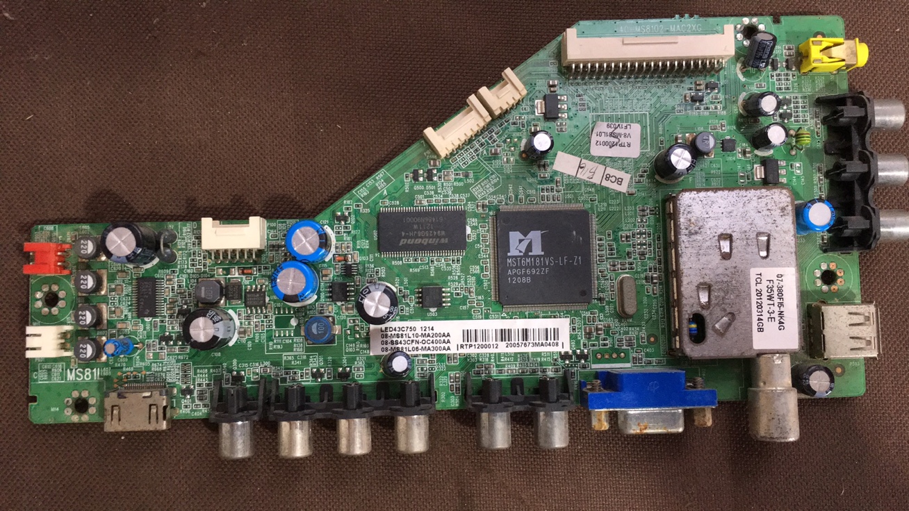 原装乐华LCD43C750J驱动板主板40-MS8102-MAC2XG屏LVW430SSTM E25