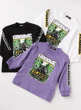 日本高端代G潮牌xlarge全棉猩猩印花秋冬新款长袖T恤