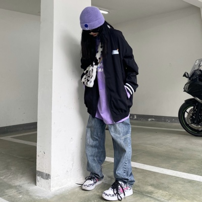 Takeoff咖喱人春宽松棒球服外套薄ovoversize街头潮日韩男女百搭