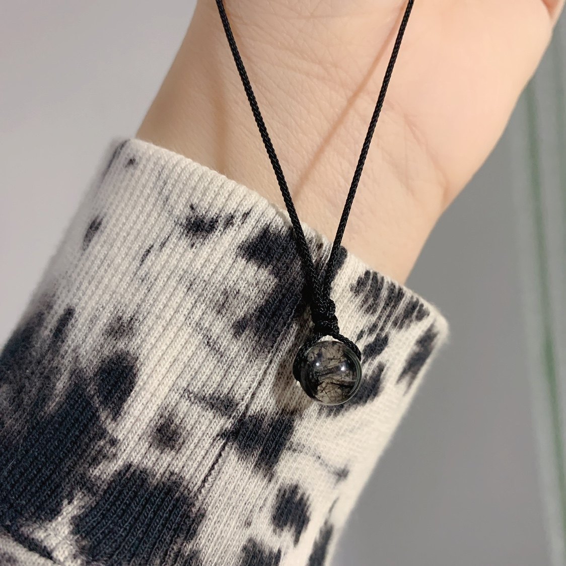 稀有水晶收藏级聚宝盆净透体黑发晶小灯泡编绳项链男女,饰品/流行首饰/时尚饰品新,颈饰,淘宝优惠券,粉丝福利购,淘宝优惠卷