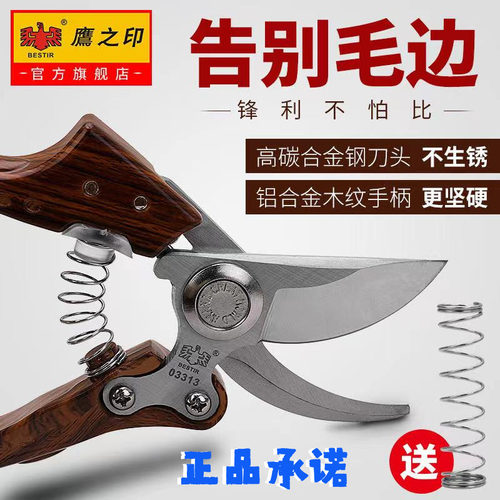 。鹰之印园林园艺剪刀花枝修剪树枝剪刀果枝剪修花修枝剪刀省力剪