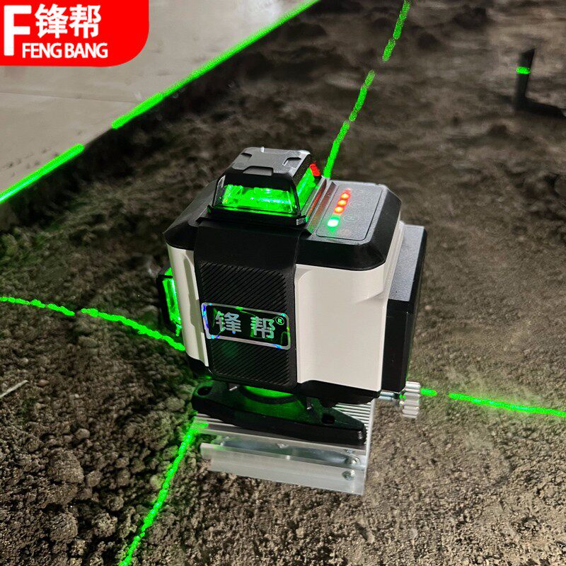 红外线水平仪高精度强光细线绿光12线迷小型16线平水仪器自动