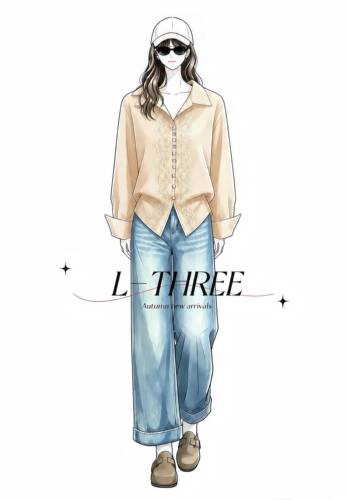 【秋新发布会】L-THREE『精致主义』气质花边排扣衬衣 L3560