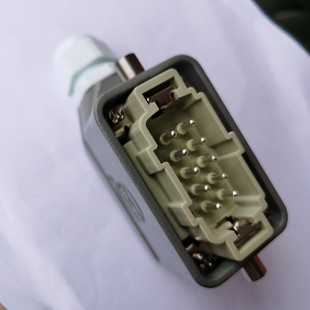 WAIN连接器HE 010 M公插芯H10B PG16单扣上壳侧出线送接头