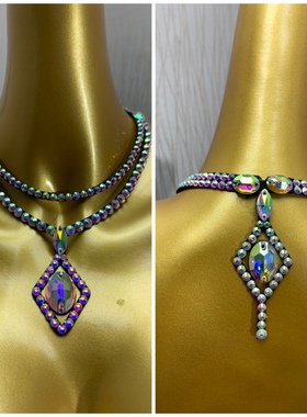 华尔兹摩登舞蹈饰品项链