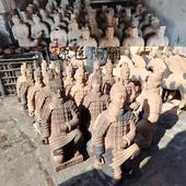 兵马俑仿古摆件工艺品西安旅游纪念品25cm秦俑秦始皇泥人泥塑单俑