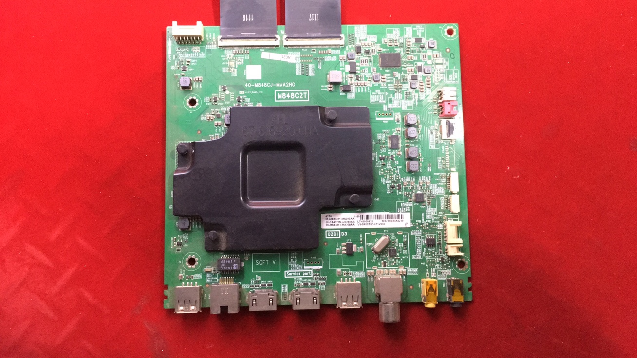 原装TCL 43T6主板40-M848CJ-MAA2HG屏LVU430NEBL CD9W02