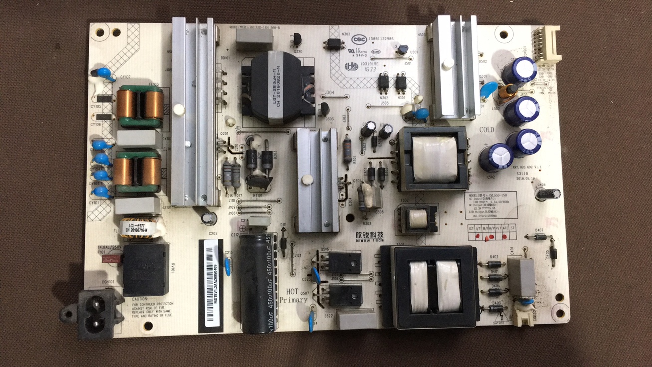 长虹55E9原装电源板 HSL55D-1SH 560-B XR7.820.692V1.1 测试好