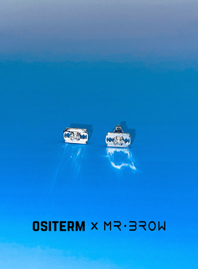 ositermxmrbrow眼925银针耳钉