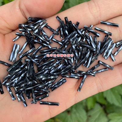 diy螺纹流苏饰品藏青色散珠