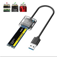 通用M.2 SATA NGFF固态ssd移动硬盘盒转USB3.0读卡盘取器M2外接口