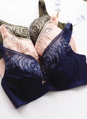 莎莲妮美背文胸薄款大码内衣收副乳聚拢大胸显SB18233 8116 8228