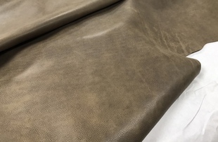 灰绿色双色头层油皮1.6 包邮 美国头层牛皮 张 25尺 1.8mm 368