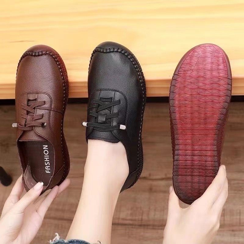 新款牛筋底牛皮软底软面女休闲舒适真皮轻便皮鞋平跟妈妈鞋孕妇鞋,女鞋,深口单鞋,淘宝优惠券,粉丝福利购,淘宝优惠卷