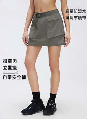 轻户外工装短裙女夏季高腰显瘦a字裙休闲百搭运动半身裙D26027