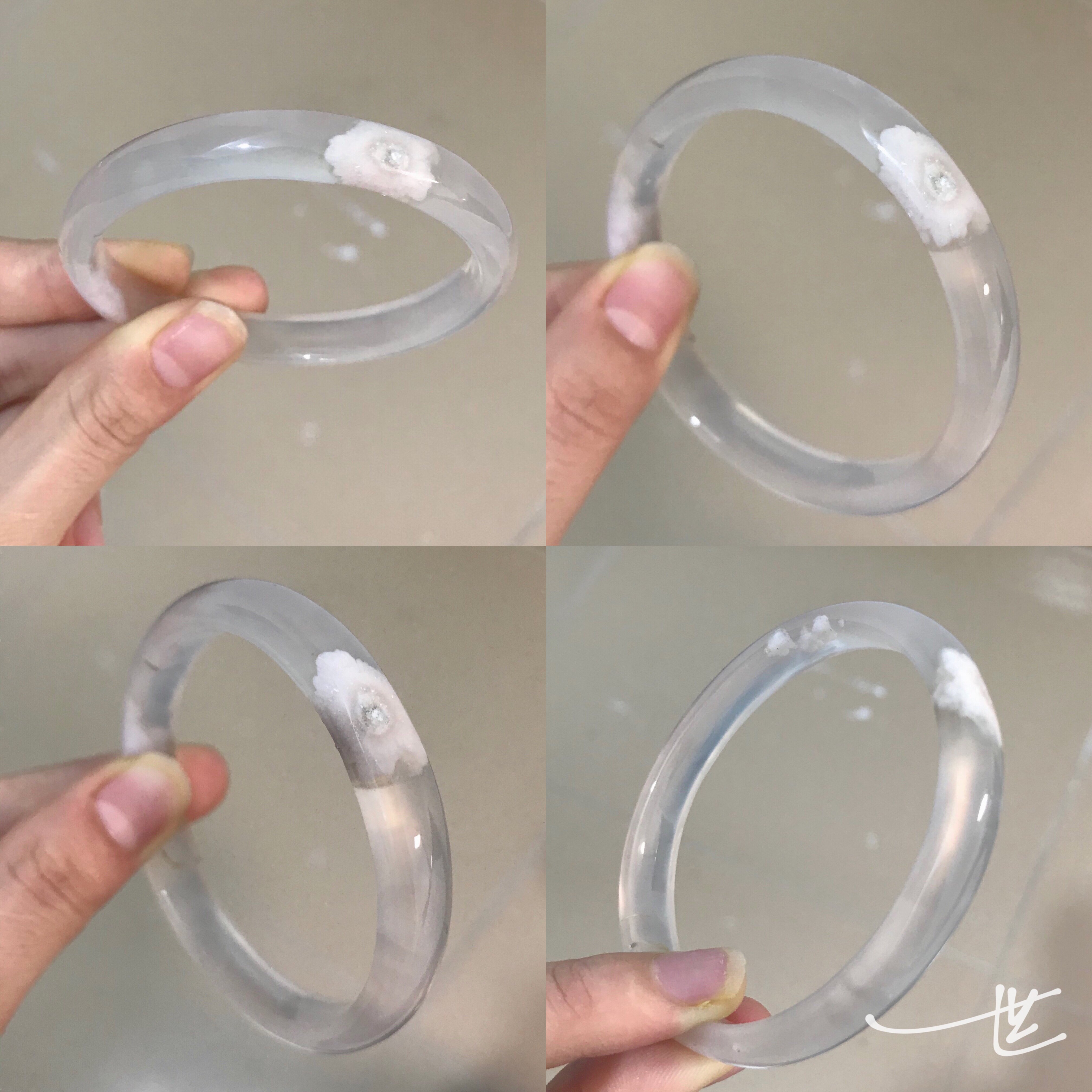 高货樱花玛瑙女士直播间玉镯子