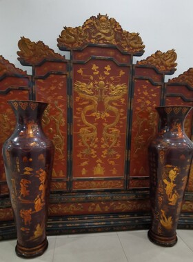 描金龙纹会所博物馆古董家具