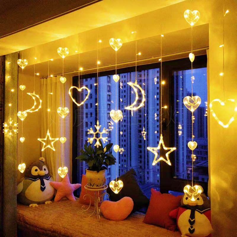 led爱心彩灯求婚浪漫惊喜圣诞装饰灯串创意布置室内房间表白神器