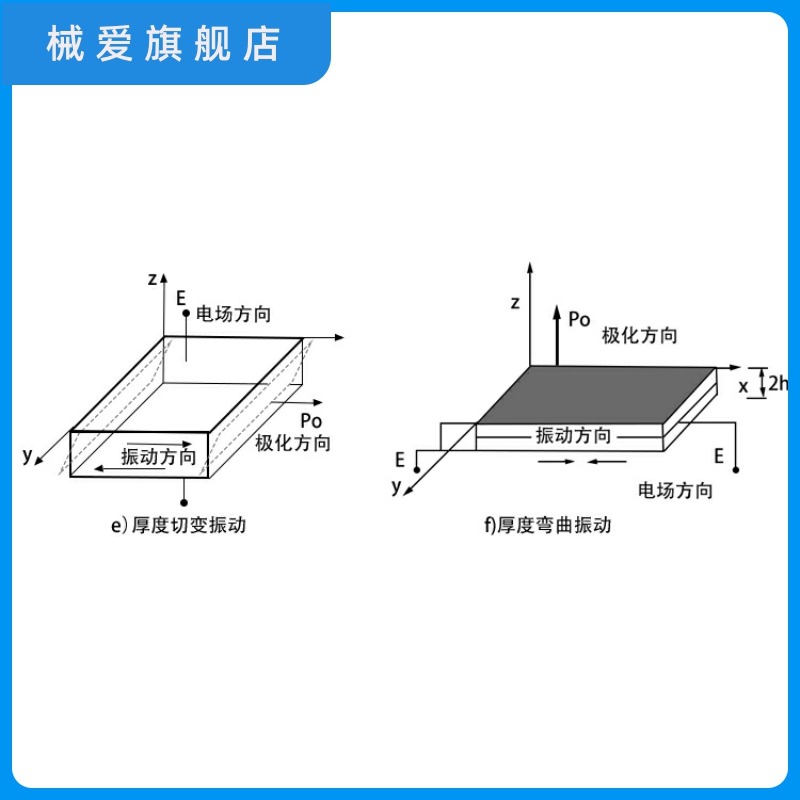 PZT剪切片D15模式镀金超声波压电陶瓷片横波压电片多种材料可定制-封面