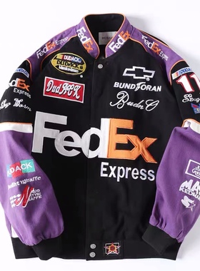 杜戴克DUDACK潮牌男女宽松棒球服刺绣学生秋冬外套加厚夹棉夹克