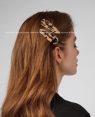 出口澳洲VALET网红豹纹鸭嘴夹法式 醋酸BB夹刘海夹少女点缀发饰