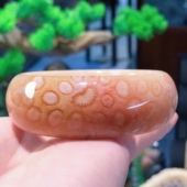 一博珊福精品天然珊瑚玉冰彩粉手镯女